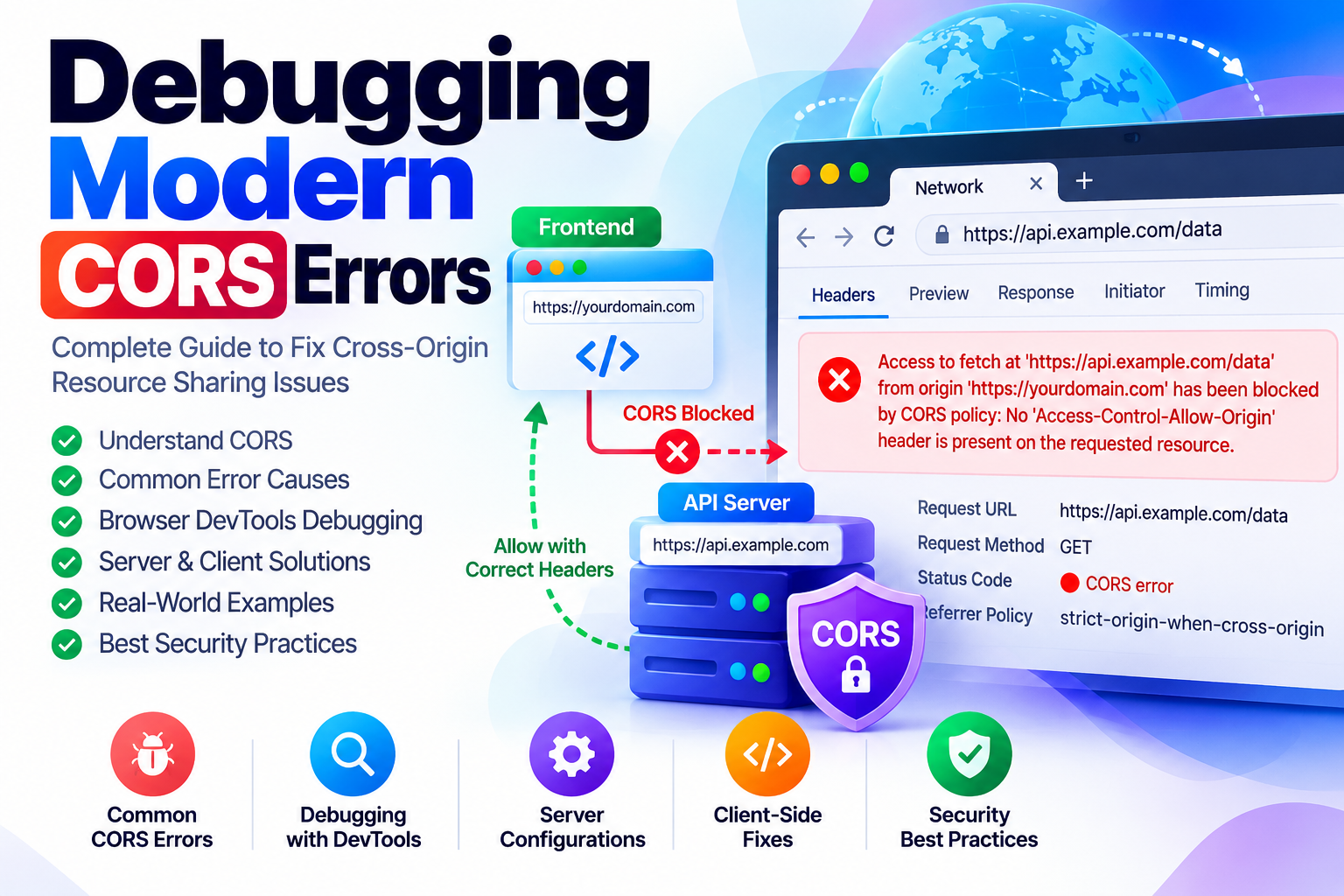 Debugging Modern CORS Errors: Preflight Requests, Wildcard Origins, and Credentialed Routing