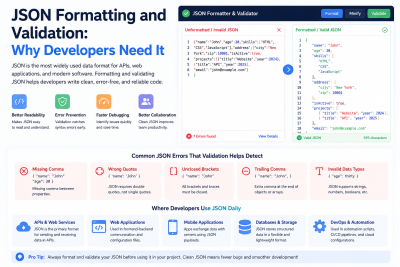 JSON Formatting and Validation: Why Developers Need It
